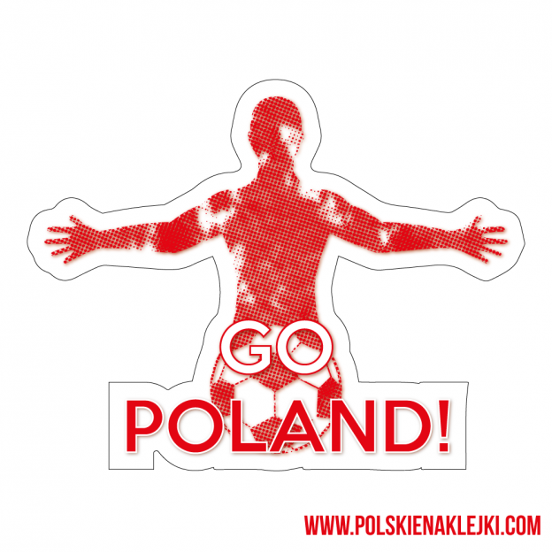 GO POLAND! - Naklejka - Magnes - Polskie Naklejki